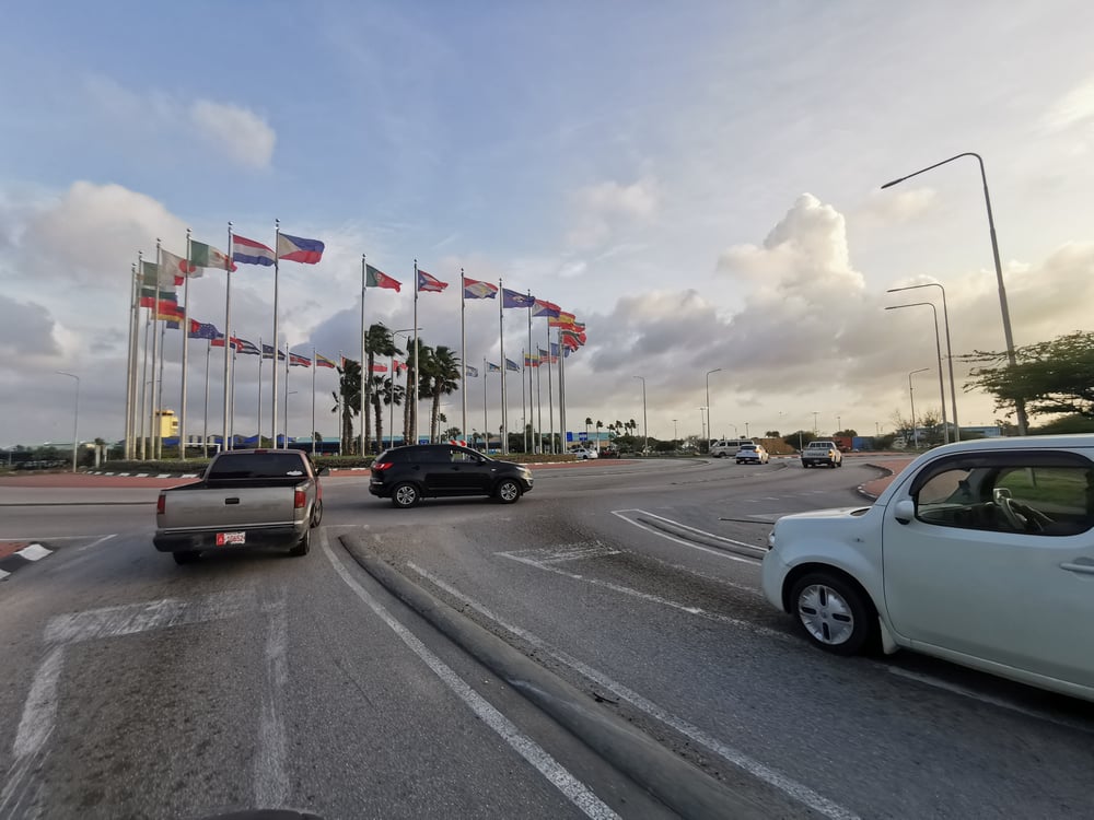 Rotonde op Aruba