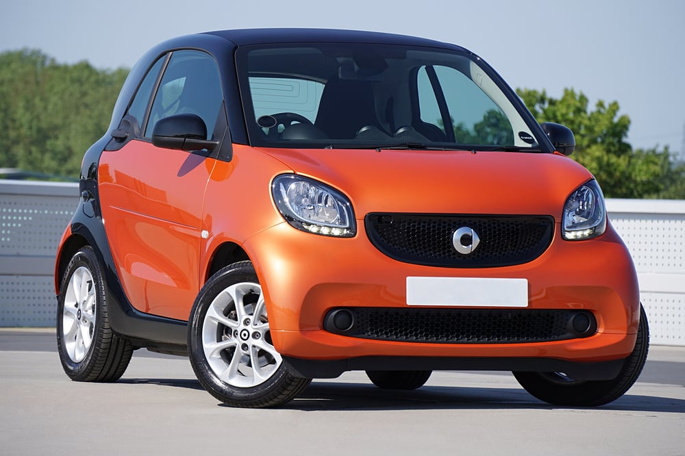 Huur een auto in Italië als je 18 jaar bent, zoals een Smart Fortwo