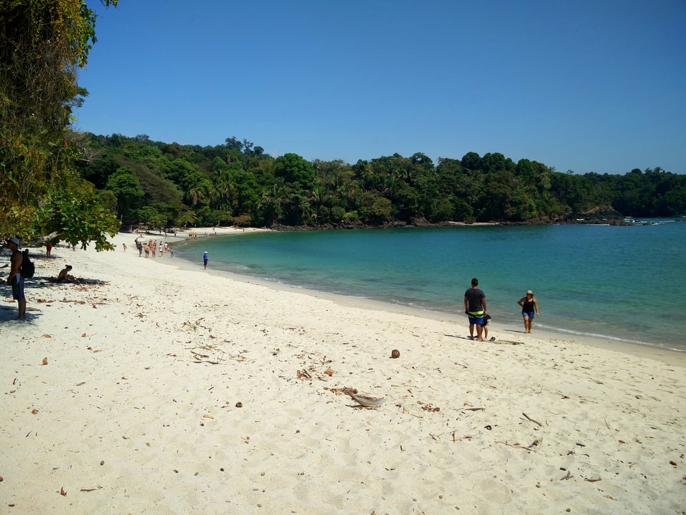 Het strand Manuel San Antonio in Costa Rica