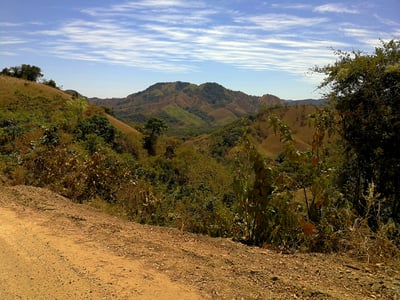 Offroad weg in Costa Rica