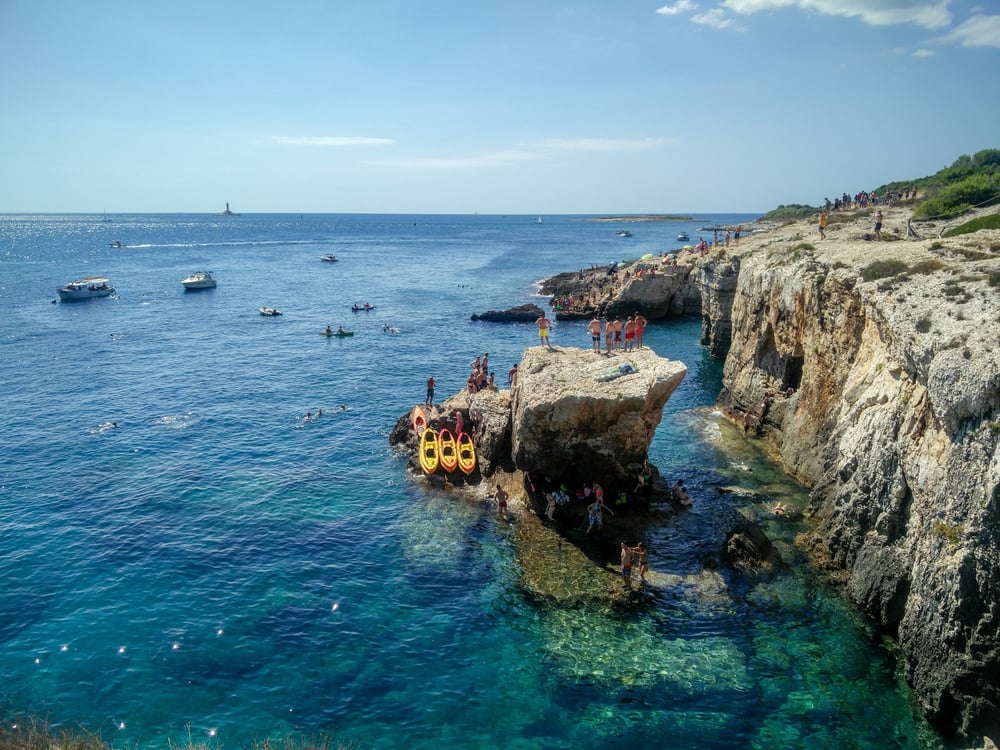 Rotsige kust van Kroatië