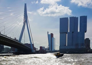 Erasmus brug in Rotterdam, Nederland