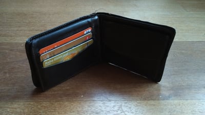 Creditcards in mapje