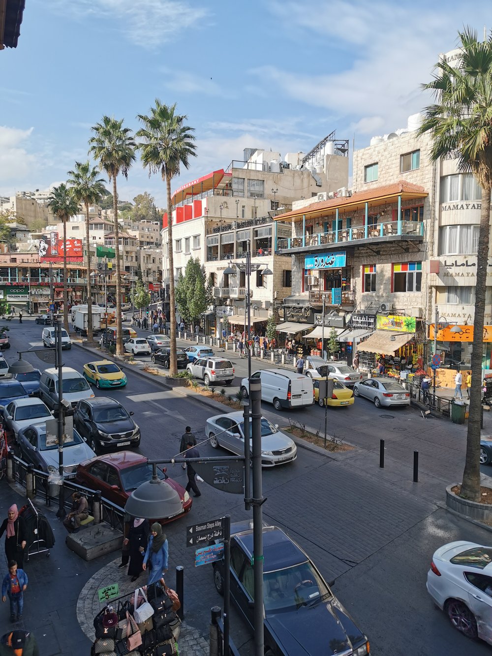  Kriskras parkeren in Amman, Jordanië