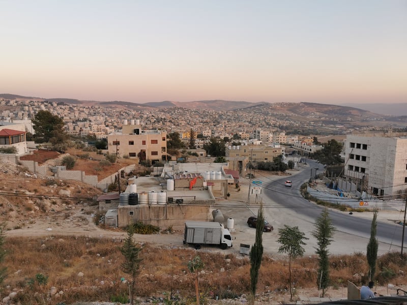 Uitzicht op Jerash, Jordanië