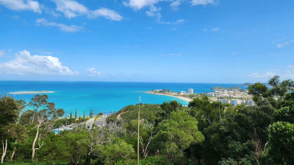 Uitzicht op de baai van Noume, Nieuw-Caledonië