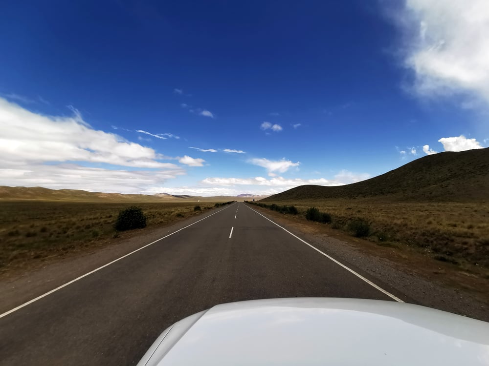 Uitzicht op de weg in Cachi Salta, Argentina
