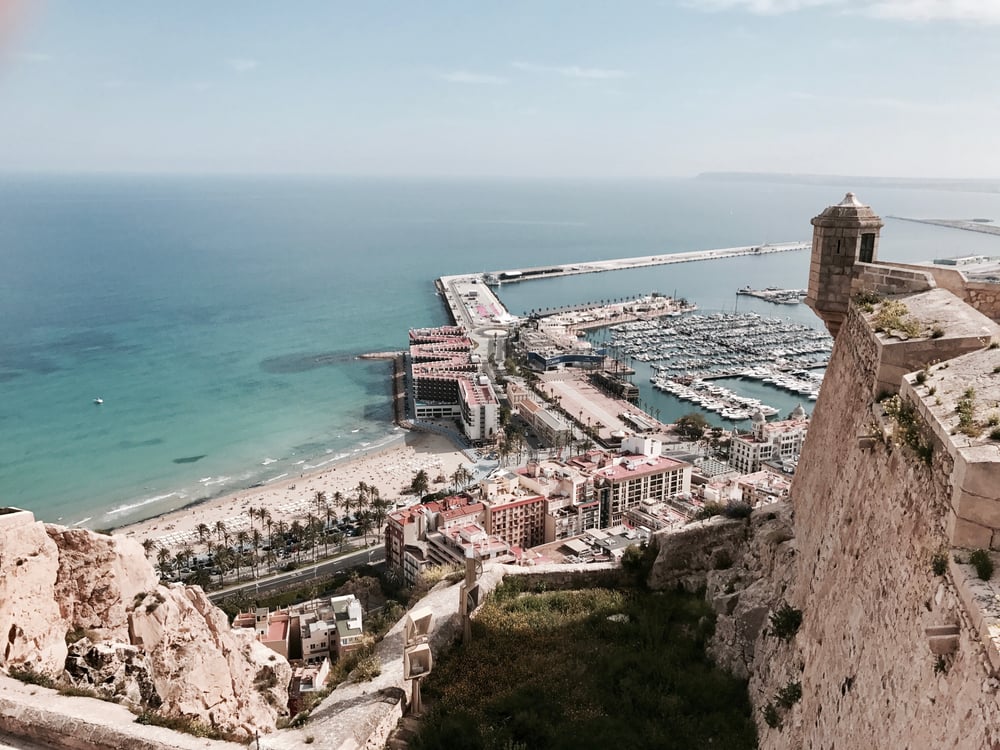 Uitzicht op Alicante, Spanje